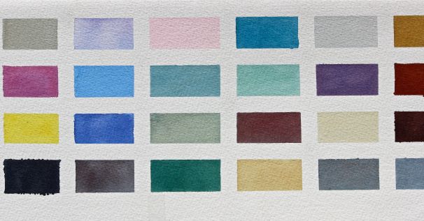 Watercolor easy color mixing chart, Beginners watercolor mixing, debi riley art, debiriley.com