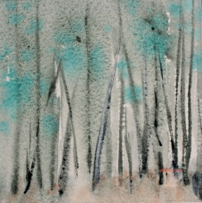 zen of colour: forest in cobalt teal blue pg50, debiriley.com