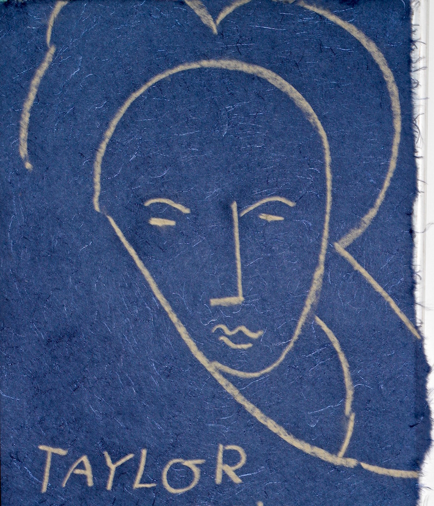 Matisse's Woman by Taylor a pastel drawing on handmade paper