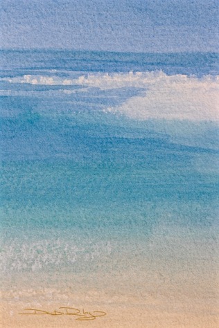 watercolour ocean shores, debiriley.com 