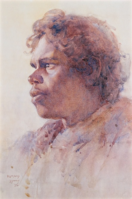 BE MINNS watercolour Aboriginal, AGNSW, debiriley.com 