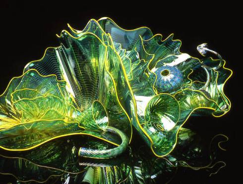 green bowl, Chihuly bowl, color, debiriley.com