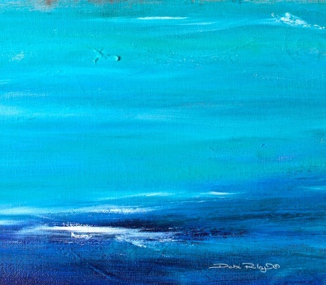 ocean waters painting, snippet, debiriley.com 