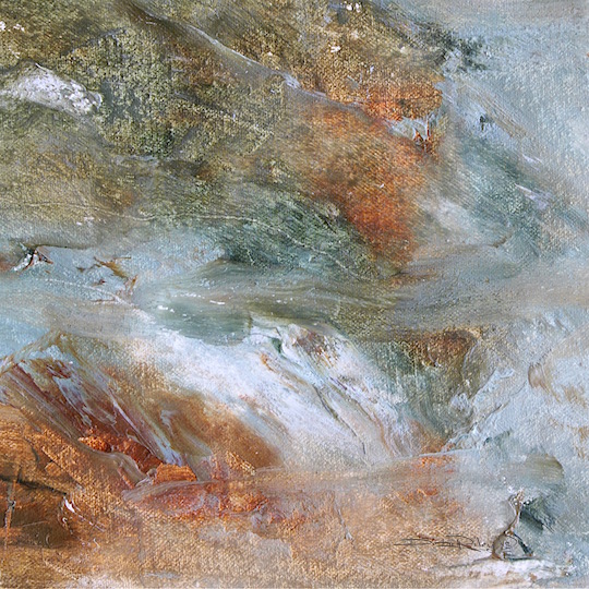 oil landscape abstract painting, debiriley.com