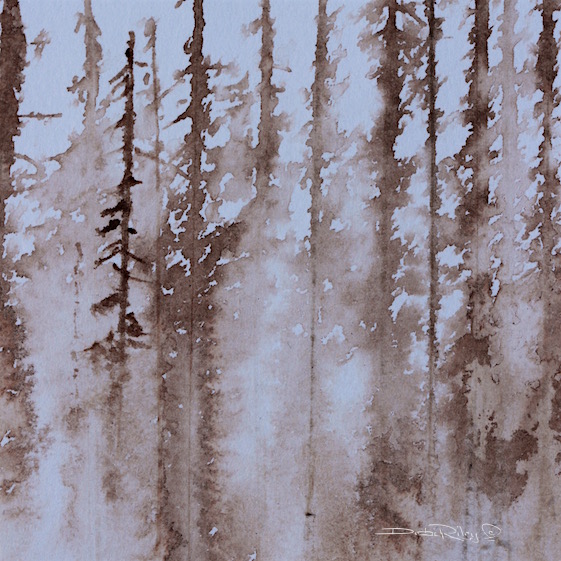 inks, forest mists drawing, debiriley.com