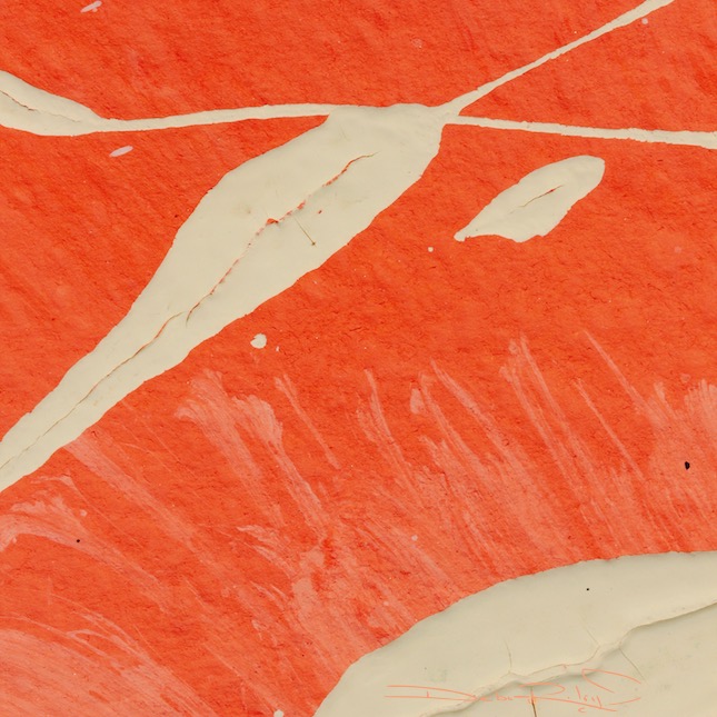 orange abstract, acrylic painting, debiriley.com