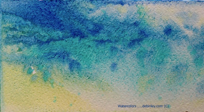bright, vibrant watercolor mixes, cobalt teal blue, ultramarine blue pb29, debiriley.com