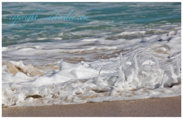 sea foam at the beach, photography nature, debiriley.com