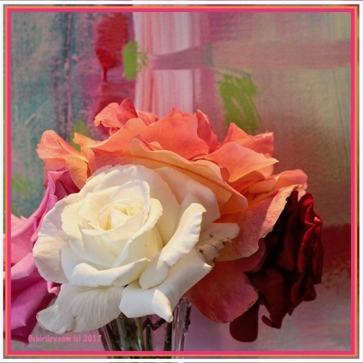 colors of the rose, abstract paintings, color moves us, debiriley.com 
