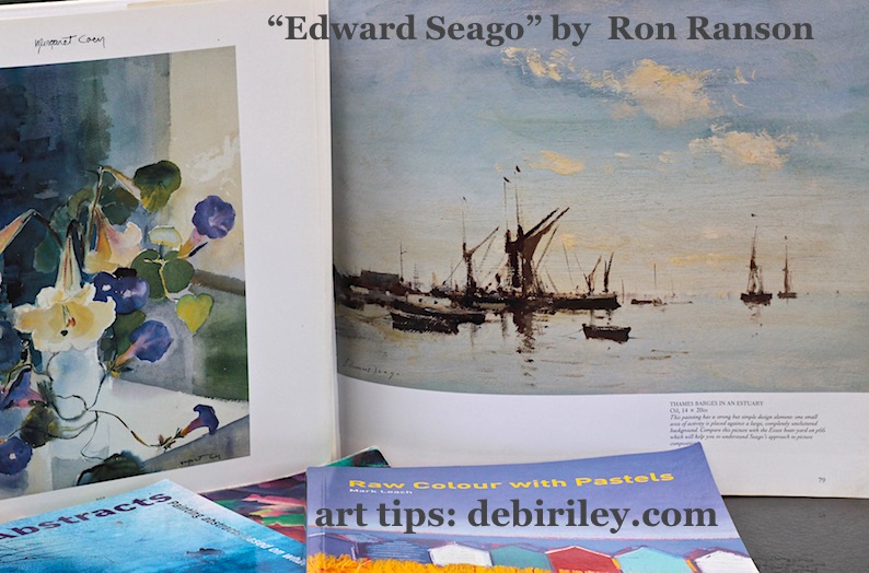 Edward Seago by Ron Ranson book, great art books, masters of oil painting, painting ships and seas the impressionist technique, debiriley.com
