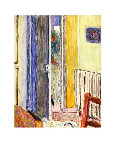 Bonnard painting with door, the door in art symbolism, bright quirky colors paintings, debiriley.com 